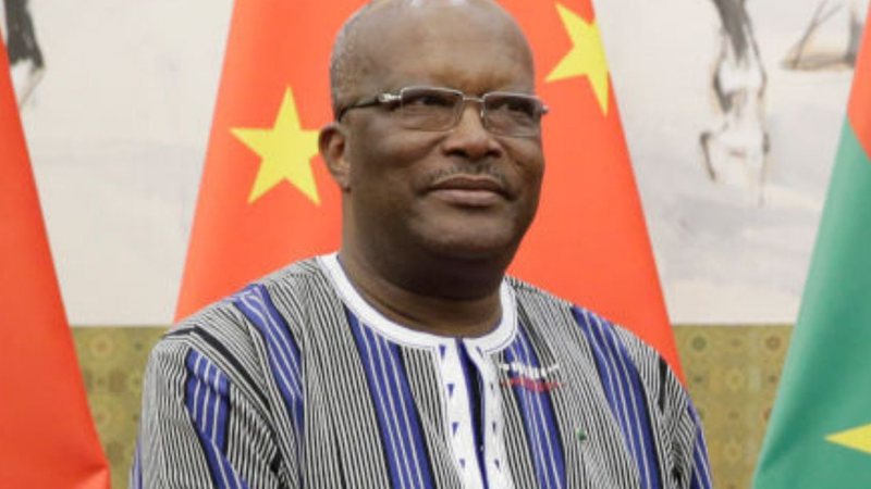 O presidente deposto Roch Marc Christian Kaboré