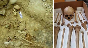 Esqueleto do pescador de 5 mil anos - Divulgação / Universidade de Southampton