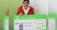 A ganhadora Maria Chicas - Divulgação / Virginia Lottery