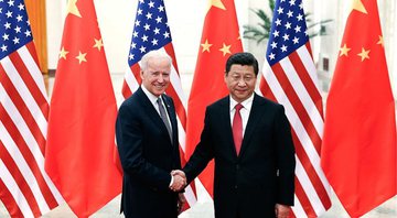 Os presidentes americano e chinês Joe Biden e Xi Jinping - Getty Images