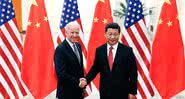 Os presidentes americano e chinês Joe Biden e Xi Jinping - Getty Images