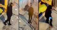 Homem mascarado que atacou moradores de rua - Divulgação / NYPD