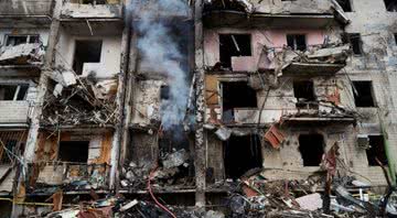 Prédios destruídos em Kiev - Getty Images