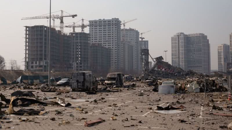 Construções são destruídas na capital ucraniana - Getty Images