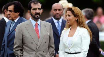 Mohammed bin Rashid al Maktoum ao lado da princesa Haya - Getty Images