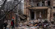 Cidade de Kharkiv destruída pelas bombas - Getty Images