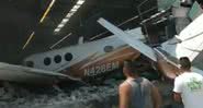 Avião que caiu no supermercado - Divulgação / Redes Sociais