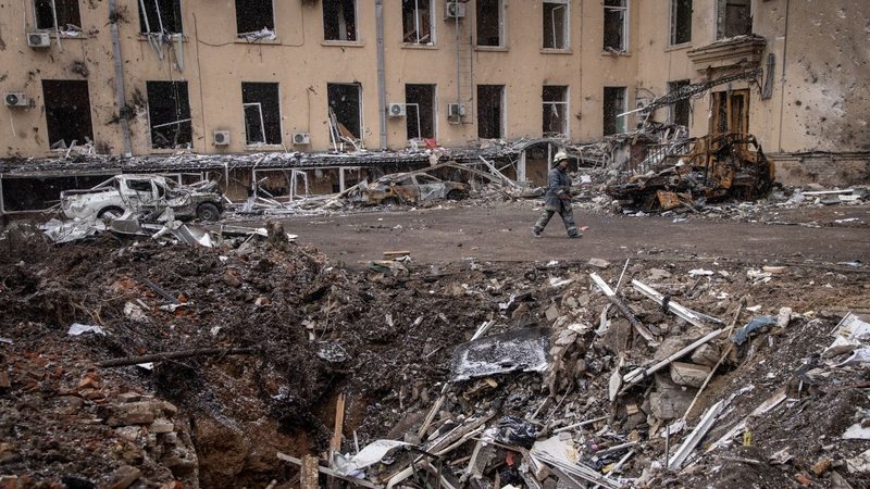 Explosão na cidade de Kharkiv - Getty Images