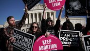 Manifestantes defendem o aborto legal nos EUA - Getty Images