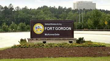Placa sinalizando área militar em Fort Gordon - Divulgação / Exército dos Estados Unidos