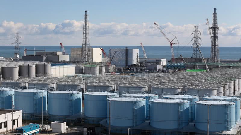 Fotografia da usina de Fukushima, danificada após um terremoto seguido de tsunami em 2011 - Getty Images