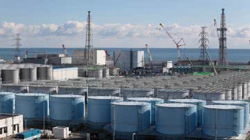 Fotografia da usina de Fukushima, danificada após um terremoto seguido de tsunami em 2011 - Getty Images