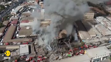 Depósito explodiu na capital da Armênia, Yerevan - Divulgação / Youtube / Wion