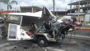Kombi ficou destruída após acidente em cidade mexicana - Divulgação / Facebook / Enrique Pastrana Torres