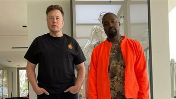 Elon Musk ao lado de Kanye West - Divulgação / Twitter