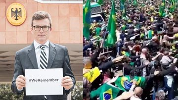 O embaixador Heiko Thoms criticou gesto nazista em manifestação - Reprodução/Redes sociais