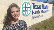 A paciente April Boudreau - Divulgação / Texas Health Harris Meth
