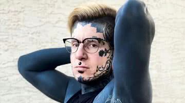 O canadense Remy tem 96% do corpo tatuado - Divulgação / Instagram
