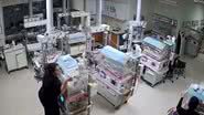 Enfermeiras protegeram incubadoras, na Turquia - Divulgação / Vídeo / Youtube