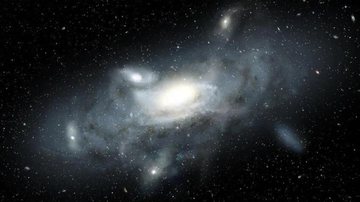 Galáxia gêmea da Via Láctea - Divulgação / James Josephides / Swinburne University