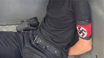 Jovem de 17 anos preso usava suástica - Divulgação / Guarda Municipal