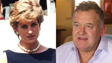 A princesa Diana e o ex-mordomo Paul Burrell - Wikimedia Commons / Nik Parfjonov e Divulgação / vídeo / The Mirror