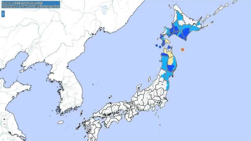 Tremores foram sentidos no norte do país - Divulgação / Agência Metropolitana do Japão