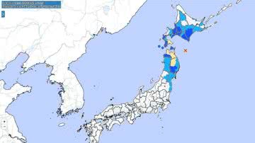 Tremores foram sentidos no norte do país - Divulgação / Agência Metropolitana do Japão