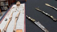 Esqueleto e equipamentos de médico que viveu no século 1 d.C. - Divulgação / Jászsági Térségi Tv/Facebook/Magyar Múzeumok