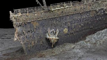 O Titanic em imagem de varredura 3D - Divulgação / Atlantic Productions / Magellan