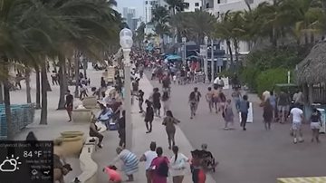 Tiroteio gerou correria na Flórida - Divulgação / vídeo / UOL