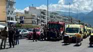 Equipes de resgate buscam por vítimas - Divulgação/Vídeo/Greek City Times