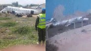Avião derrapou na Somália - Divulgação / Redes sociais