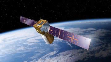 O satélite eólico Aeolus - Divulgação / ESA