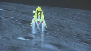 Sonda indiana pousou no lado escuro da Lua - Divulgação/vídeo/G1