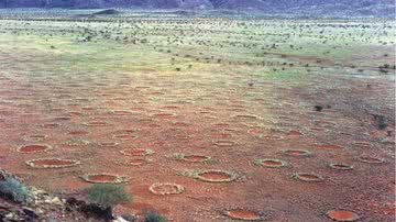 Imagem de círculos de fadas na Namíbia - Stephan Getzin via wikimedia commons