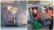Professora foi flagrada transportando 25 crianças em carro - Divulgação/Redes sociais