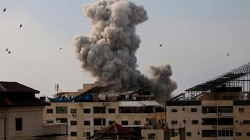 Bombardeio em Gaza nesta segunda-feira, 9 - Getty Images