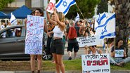 Manifestantes exigem a saída de Netanyahu - Getty Images