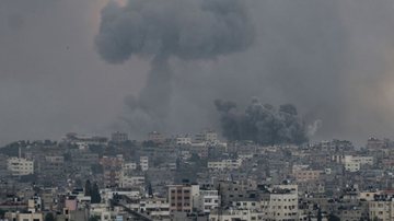 Bombardeio na Faixa de Gaza ocorrido no dia 9 - Getty Images