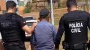 Momento da prisão do suspeito - Divulgação/PCPA