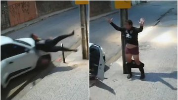 Homem foi assaltado duas vezes em uma hora em Fortaleza - Divulgação/TV Verdes Mares