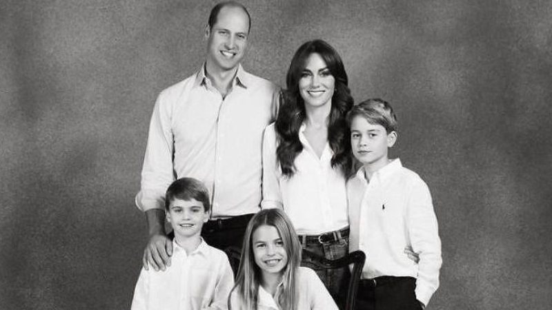 William, Kate e seus três filhos - Divulgação/Instagram