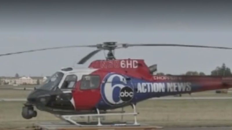 Helicóptero que caiu - Divulgação/vídeo/Daily Express US