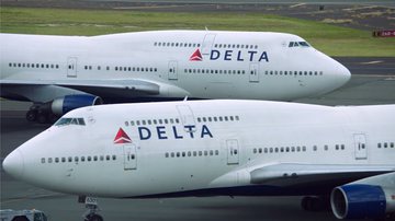 Aviões da companhia aérea Delta - Divulgação/vídeo/New York Post