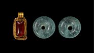 Alguns dos artefatos encontrados - Divulgação/Wessex Archaeology