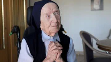Irmã André no ano de 2019 - Wikimedia Commons / Gerontology Wiki / Domínio público
