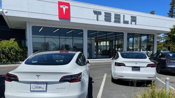 Loja da Tesla localizada na Califórnia, Estados Unidos - Getty Images