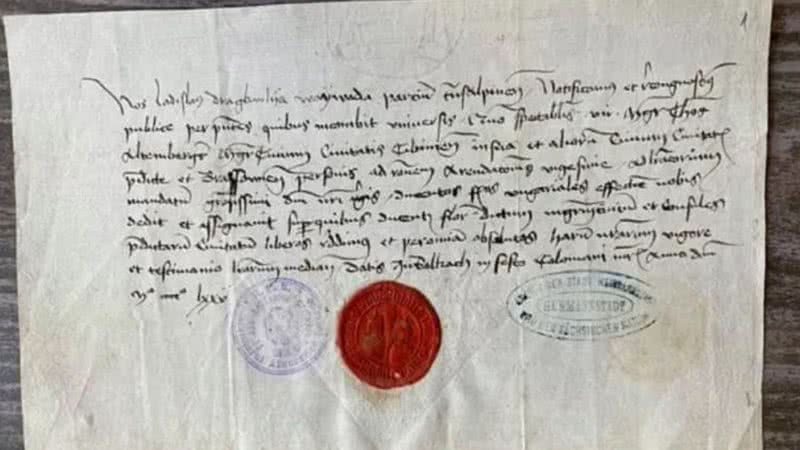 Carta escrita por Vlad, o Empalador, em 4 de agosto de 1475 - Divulgação / Gleb Zilberstein