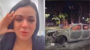 A maquiadora Gabi Braga teve o carro incendiado - Divulgação / Instagram